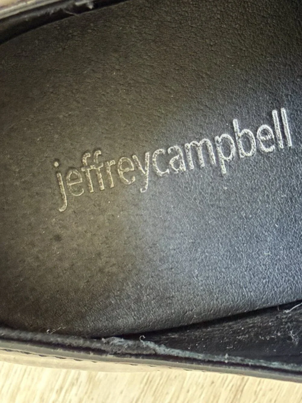 Jeffrey Campbell Black Y2K The Office Grunge Patent Platform Oxford Shoes 8.5
